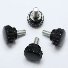 5Pcs M4 M5 M6 Plastic Round Head Screw Knurled Hand Tighten Adjusting Bolt