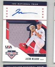  2019 Panini Stars & Stripes Auto Relic Jacob Meador  #047/199