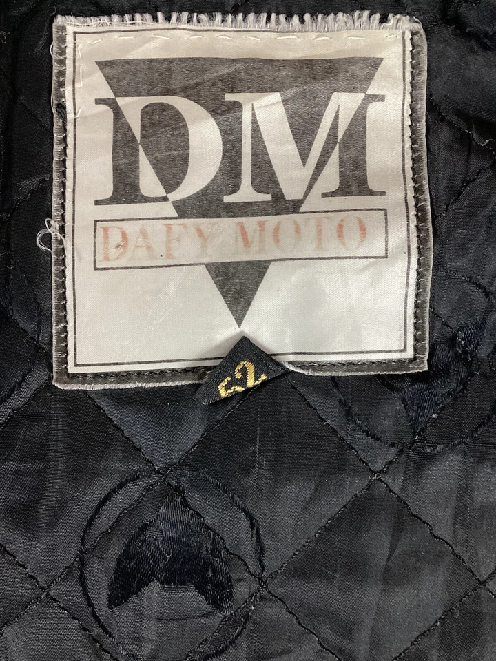 Vintage Dafy Moto Leather Biker Jacket Cafe Racer Jacket Cowhide EU Size 52 42” - Image 3 of 4