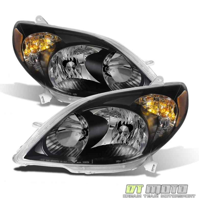 Faros de repuesto para Toyota Matrix 2003-2008 negro 03-08 izquierda+derecha Foto 4 de 4