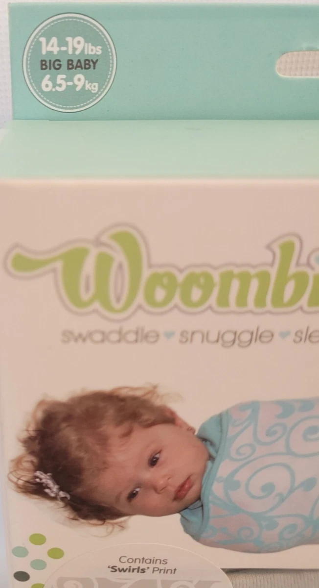 The Original Woombie Wrap Snap Baby Swaddler 14 19 lbs Swirls