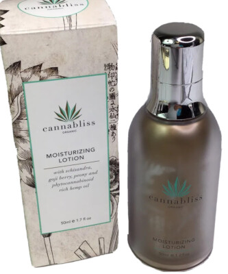 Cannibliss Organic Moisturizing Lotion Anti Wrinkle Face Cream USA 1.2 oz