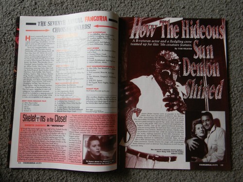FANGORIA : ISSUE 171 : HORROR : ROMERO/CARPENTER/SPECIES 2/VAMPIRES : 1998 : VG - Picture 4 of 6
