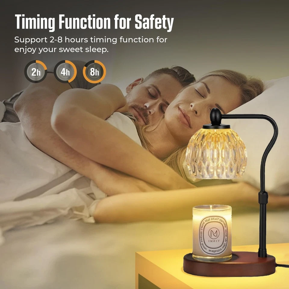 Lámpara Calentador de Velas Premium Impresionante Vidrio con Regulador con Sensor de Seguridad. Foto 3 de 4