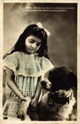 CPA AK Medor von ganzem Herzen Ich liebe dich und verspreche dir HUNDE (728052)