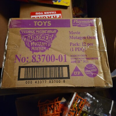 Very RARE SEALED TMNT Mutant Mayhem Mutagen Ooze Blind Cannister CASE OF 12 