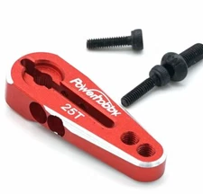 Power Hobby - Powerhobby 25T Aluminum Clamping Servo Horn Red
