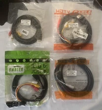 4pc 1080P HDMI Male to 3RCA Video Audio AV Component Convertr Adapter Cable HDTV