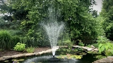 Custom Pro 6000 Floating Pond Fountain Aerator w/ Pump & R/B/G LED Lights