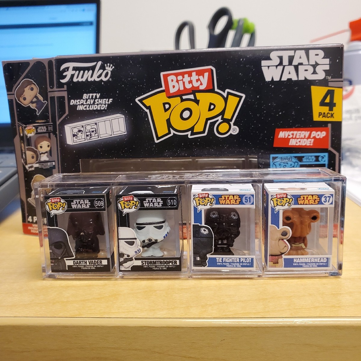 Star Wars Funko Bitty Pop!: Darth Vader, Storm Trooper(4-Pack) 1/3