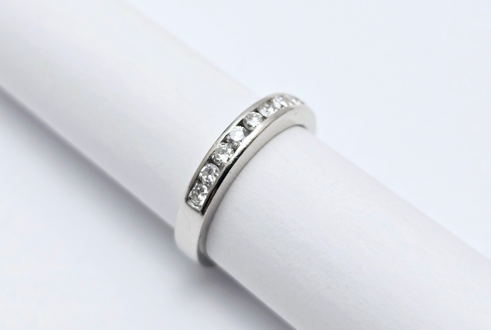 Exquisite Solid Platinum 950 Round Diamond Engage… - image 8