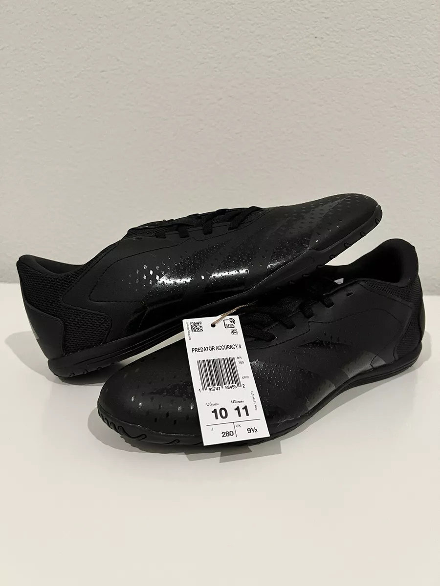 Mens ADIDAS PREDATOR ACCURACY .4 IN SALA GW7074 Core Black Ftwr White Shoes