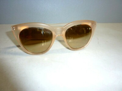 Le Specs Womens Transparent Plastic Round Frame HALFMOON MAGIC Sunglasses 