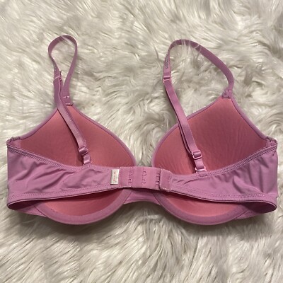 Victorias Secret PINK 34C Bra Pink Wear Everywhere T-Shirt Victorias Secret PINK 34C Bra Pink Wear Everywhere T-Shirt