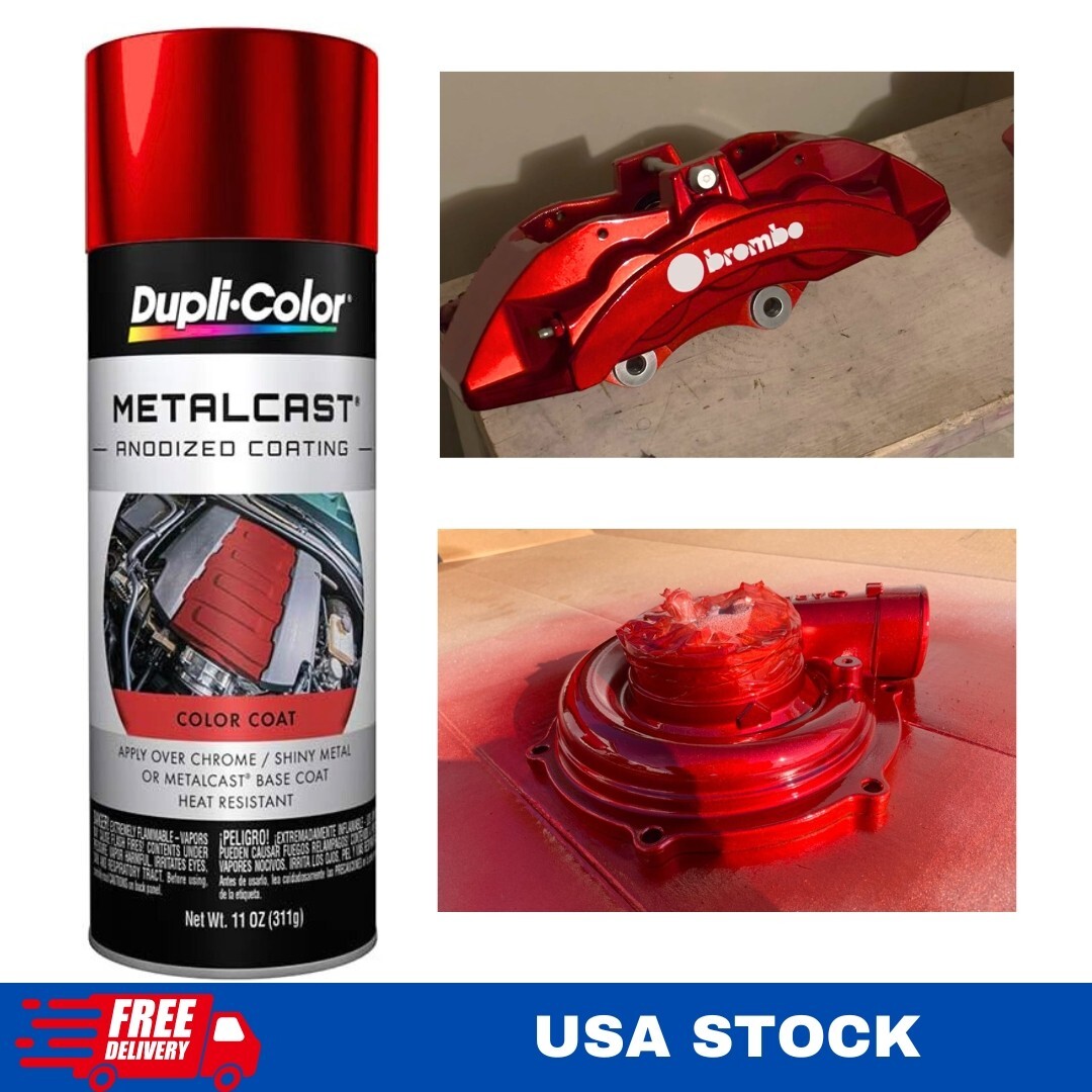 Red Anodized Coating Spray Gloss Brake Engine Custom Caliper Paint