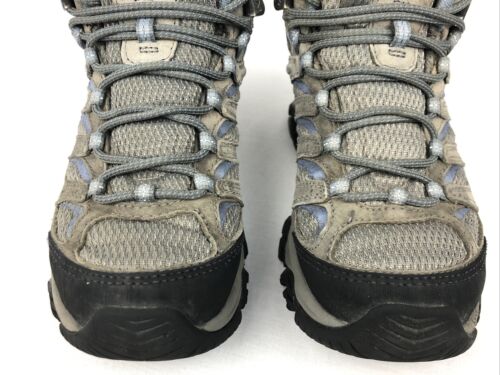 Botas de Senderismo Merrell Moab Mid para Mujer 5.5 EUR 35.5 Gris Azul Cuero Impermeables - Imagen 2 de 12