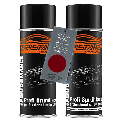 Autolack Spraydosen für Buick Cadillac WA681R Velvet Red Metallic Grund Basis