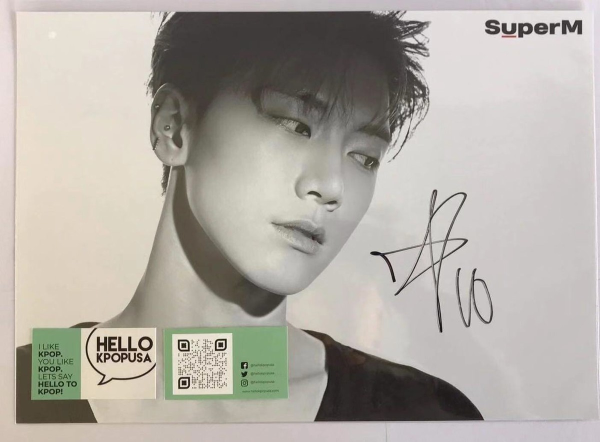 OFFICIAL SuperM MEMBER SIGNED POSTER IN STAYFLATS MAILER | eBay