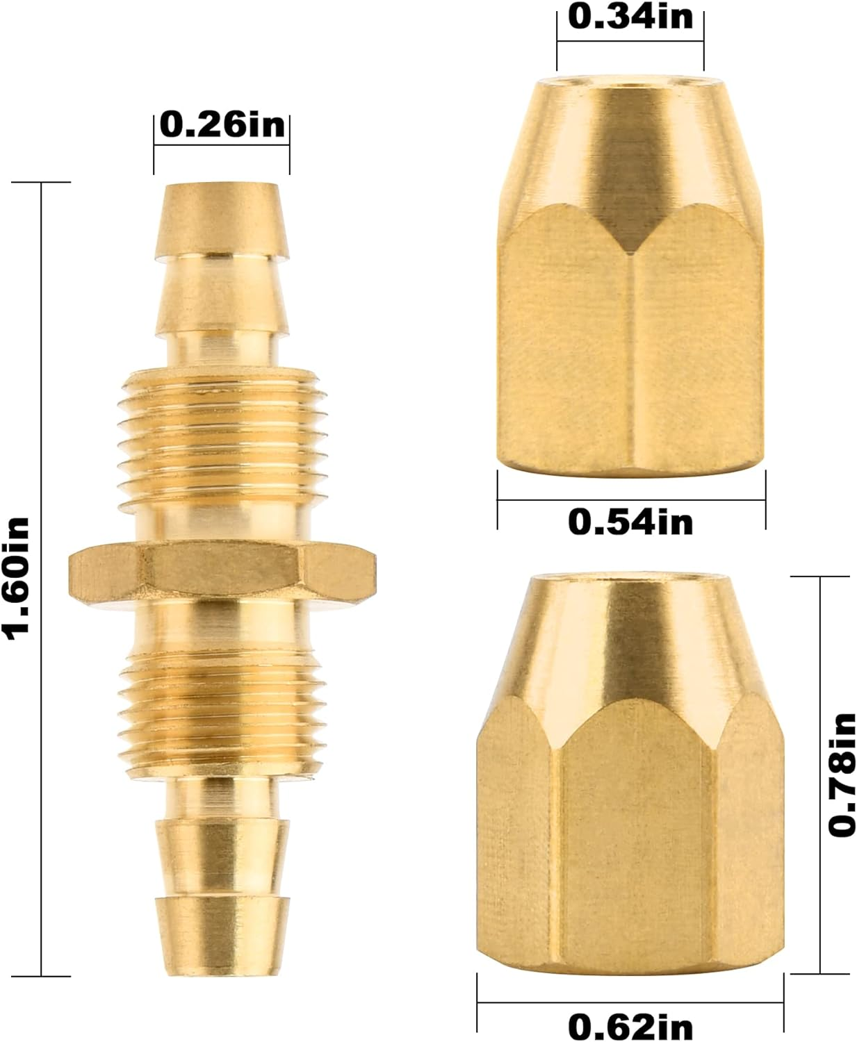Air Hose Repair Kit 1/4 Inch Air Hose Fittings, Solid Brass Reusable Air Hose eBay