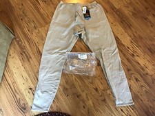 Polartec Desert Tan Mid Weight Cold Weather Waffle Grid Drawers Large Long