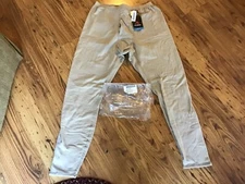 Polartec Desert Tan Mid Weight Cold Weather Waffle Grid Drawers Large Long