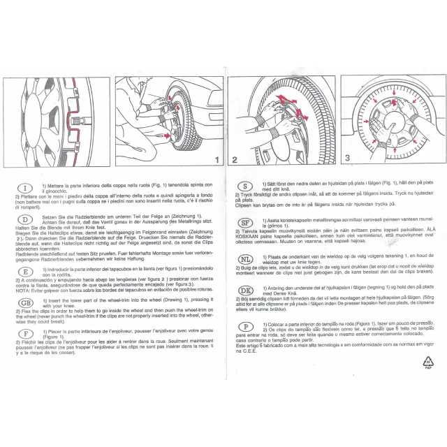 KIT SET 4 COPRICERCHI COPPA RUOTA LANCIA YPSILON Y 843 ARG D15 NUOVO LOGO 25.218 - Immagine 4 di 4