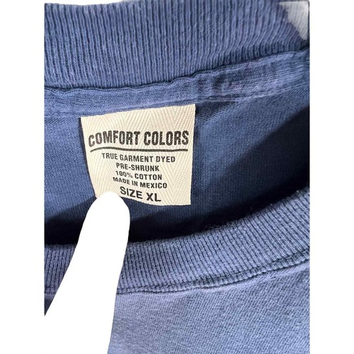 Komfortfarben Herren Grafik T-Shirt Chicago blau Größe XL Vintage - Bild 3 von 5