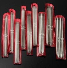 NEW 55 PCs 11 size 7.9" Double Pointed Stainless metal Knitting Needles ❶❶USA❶❶
