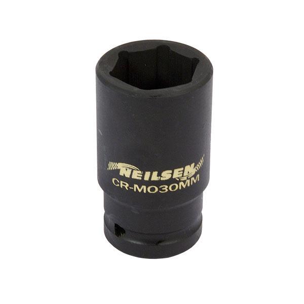 30mm DEEP IMPACT SOCKET by NEILSEN TOOLS 3/4"" drive 6 point single hex design