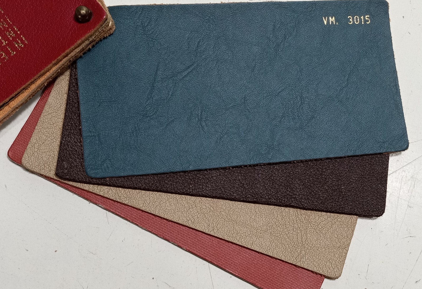 Ferrari Connolly Leather Swatch Samples_GENUINE_Vintage Factory Ferrari