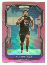 2020 Panini Prizm A.J. Epenesa Rookie RC Pink Refractor Prizm SP #313 Bills