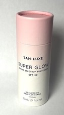 Tan-Luxe Super Glow Hyaluronic Self-Tan Serum Gradual 1.01oz / 30ml New in Box