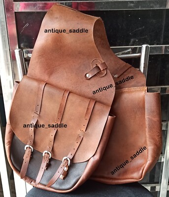 Sacoche De Selle Western En Cuir - WILDRACE (Neuve, Traditionnelle, Trail Ride)