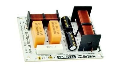 2pcs 150W 2 Way 2 Unit Crossover Hi-Fi Speaker Frequency Divider   OK-2801C #W5