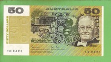  #D488. 1983 TYPE UNCIRCULATED JOHNSTON / STONE   PAPER $50  BANKNOTE YJQ 346992