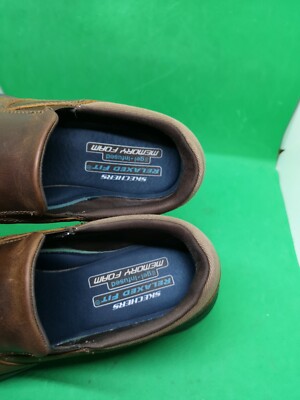 Skechers Glides Calculous 64589 Loafers Men's Size 7.5M Dark Brown