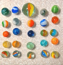Vintage Marbles Mixed Lot of 25  46 