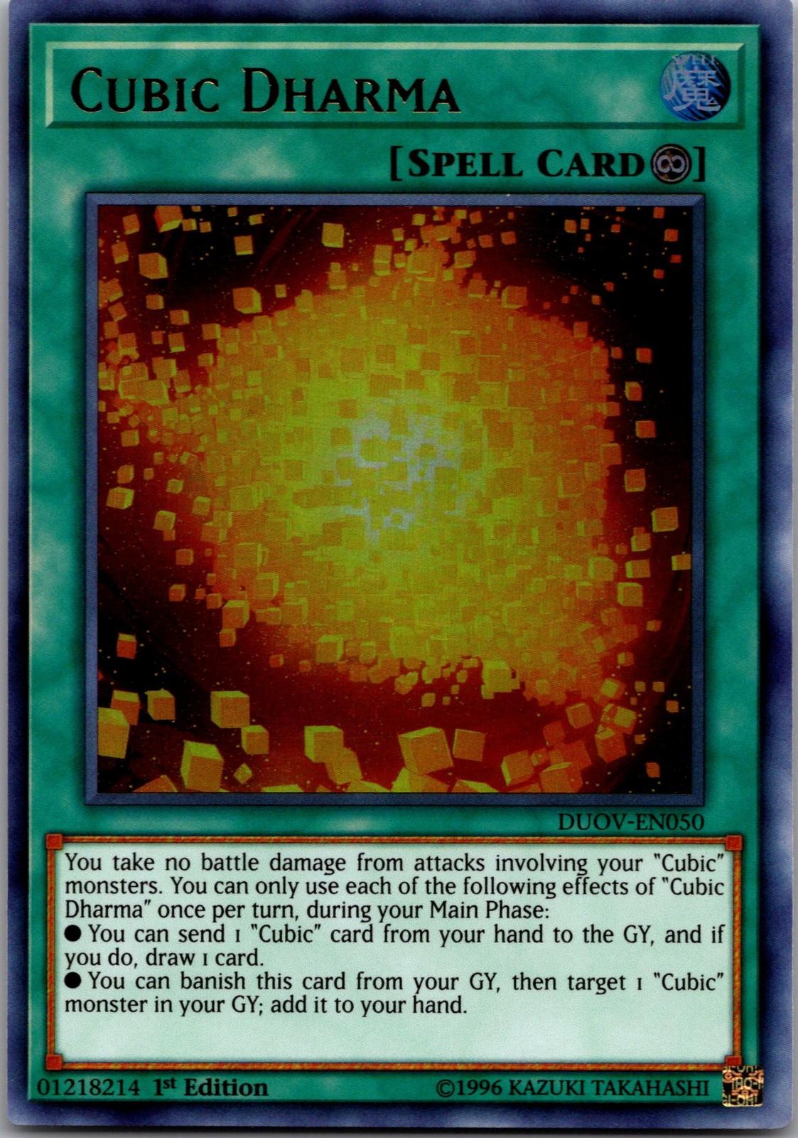 Cubic Dharma DUOV-EN050 Ultra Rare Duel Overload Yu-Gi-Oh Lightly Played