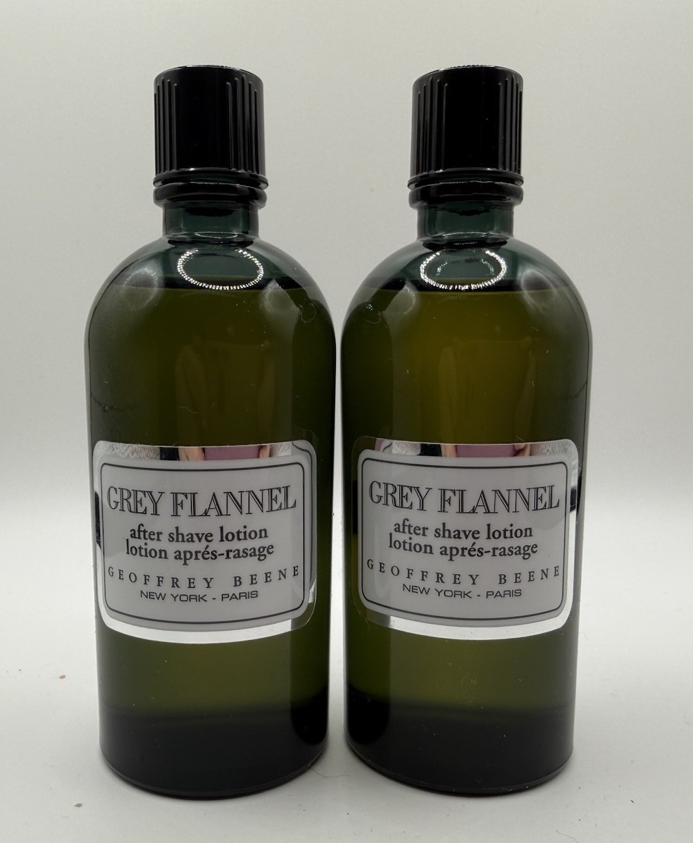 2 bottles Eau de Grey Flannel 2 oz After Shave Lotion by Geoffrey 