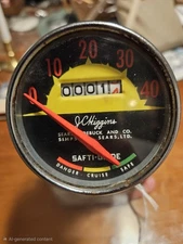 Vintage JC Higgins bicycle speedometer safti guide. Excellent cond. 