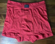 VTG Jockey Zone Sport Mens No Fly Boxer Brief Combed Cotton Red Sz L