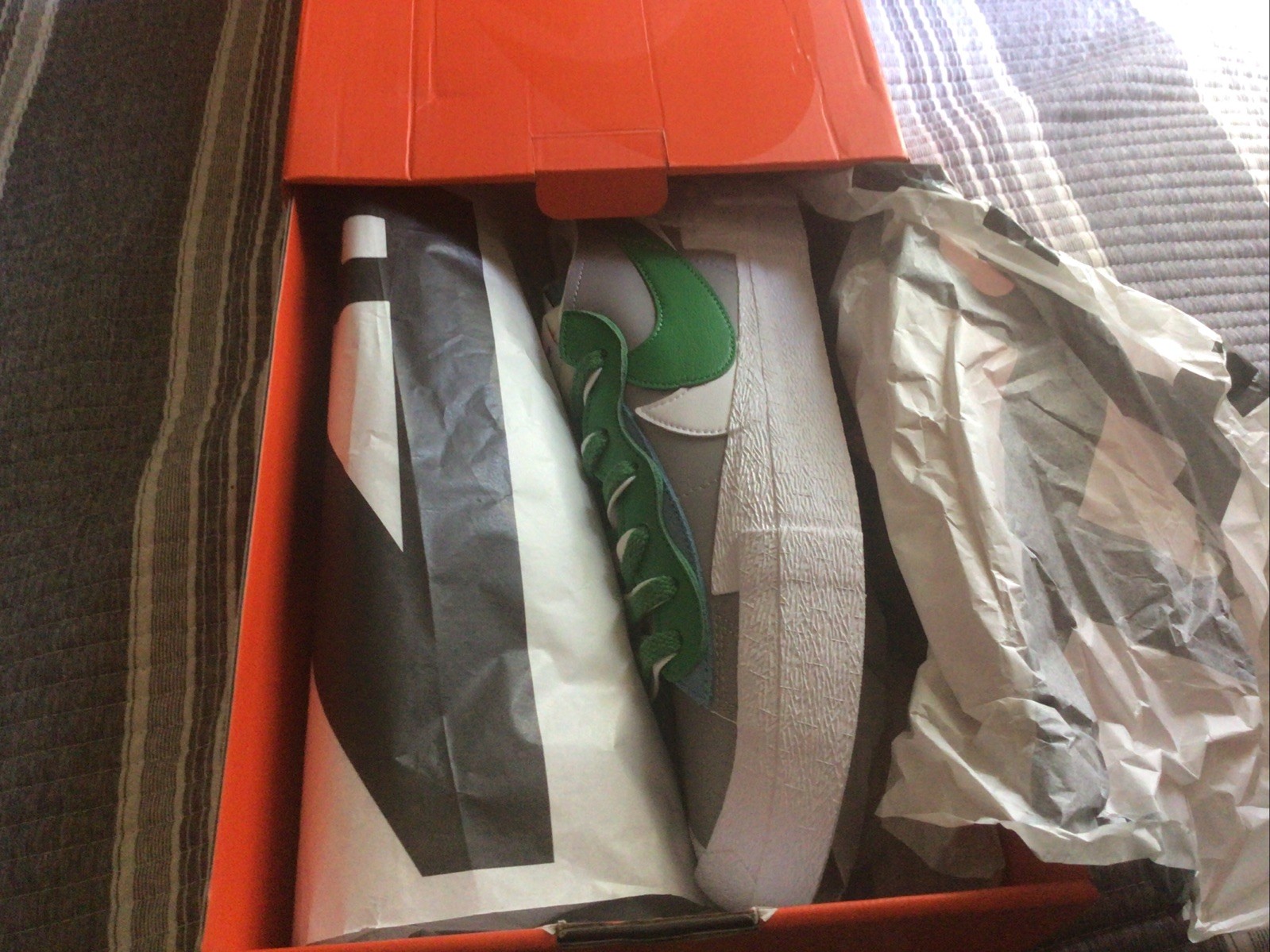 SACAI X NIKE Taglia 11 Nike sacai x blazer basso classico verde