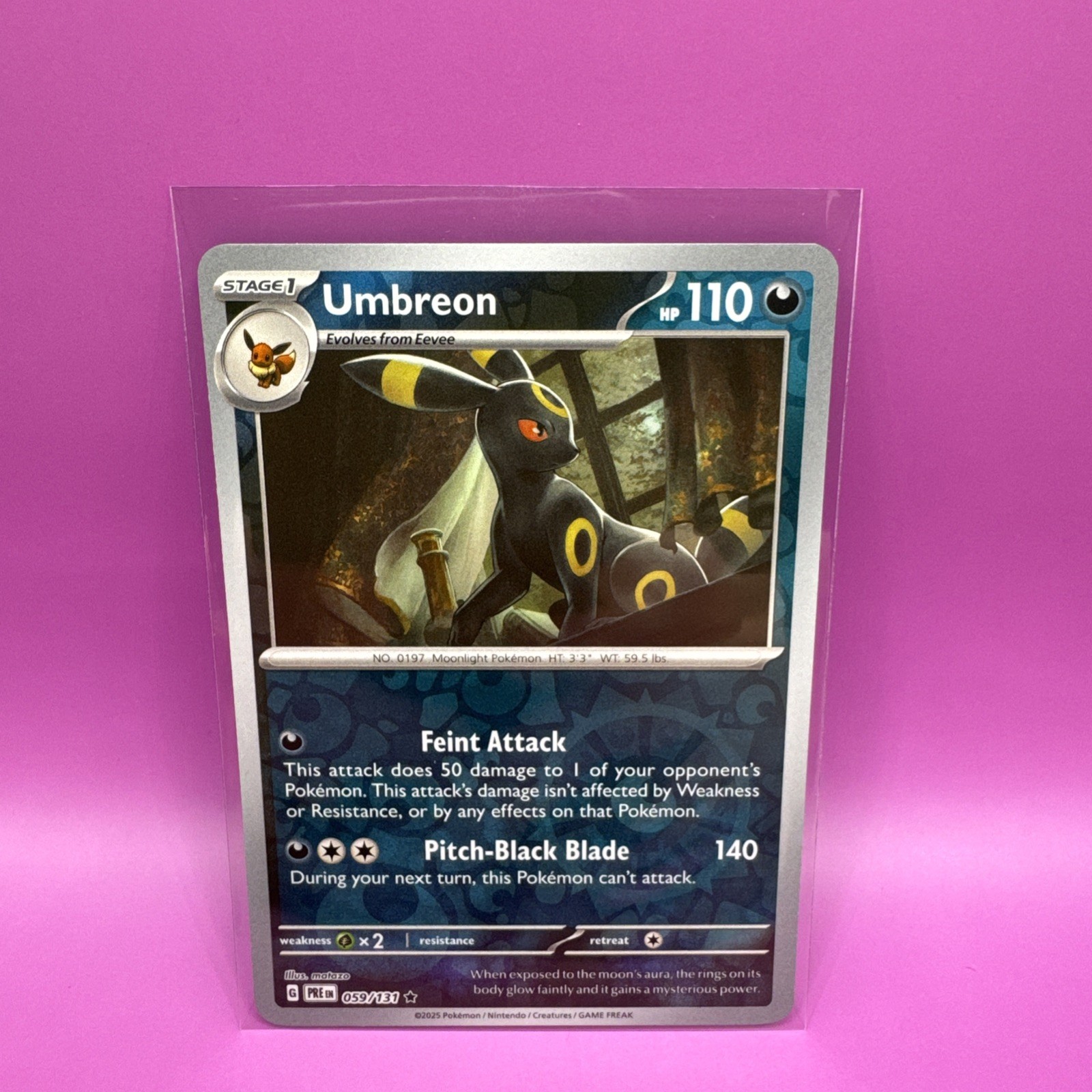 Pokémon TCG: Umbreon - 059/131 -  Reverse Holo - Prismatic Evolutions - NM