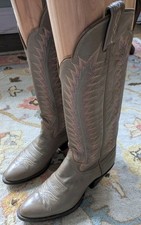 Tony Lama Vintage 1970s NOS Cowboy Boots 8C #7526 Leather Made In USA Western