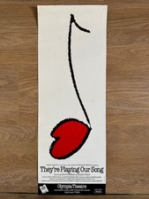 1986 'They're Playing Our Song' by Neil Simon poster - Olympia Theatre, Dublin