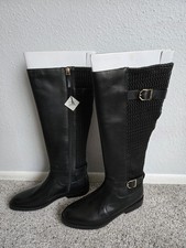 Cole Haan Chesley Water Resistant Tall Black Boots Sz 8.5 B