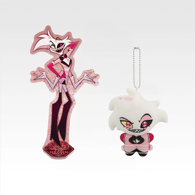 Hazbin Hotel Angel Dust アクリルスタンド Hazbin Hotel Angel Dust Acrylic Stand & Plush Mascot Doll Set
