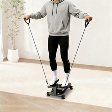 Home Fitness Stepper Machine Mini Twist Stepper, Hydraulic Stepper, &LCD Monitor