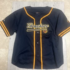 VTG Atlanta Thrashers NHL Hockey Baseball Jersey Adult XL Blue Coolest Game