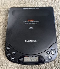 Magnavox CD Player Discman ESP Portable Bass Boost AZ6844 Tested Working Clean